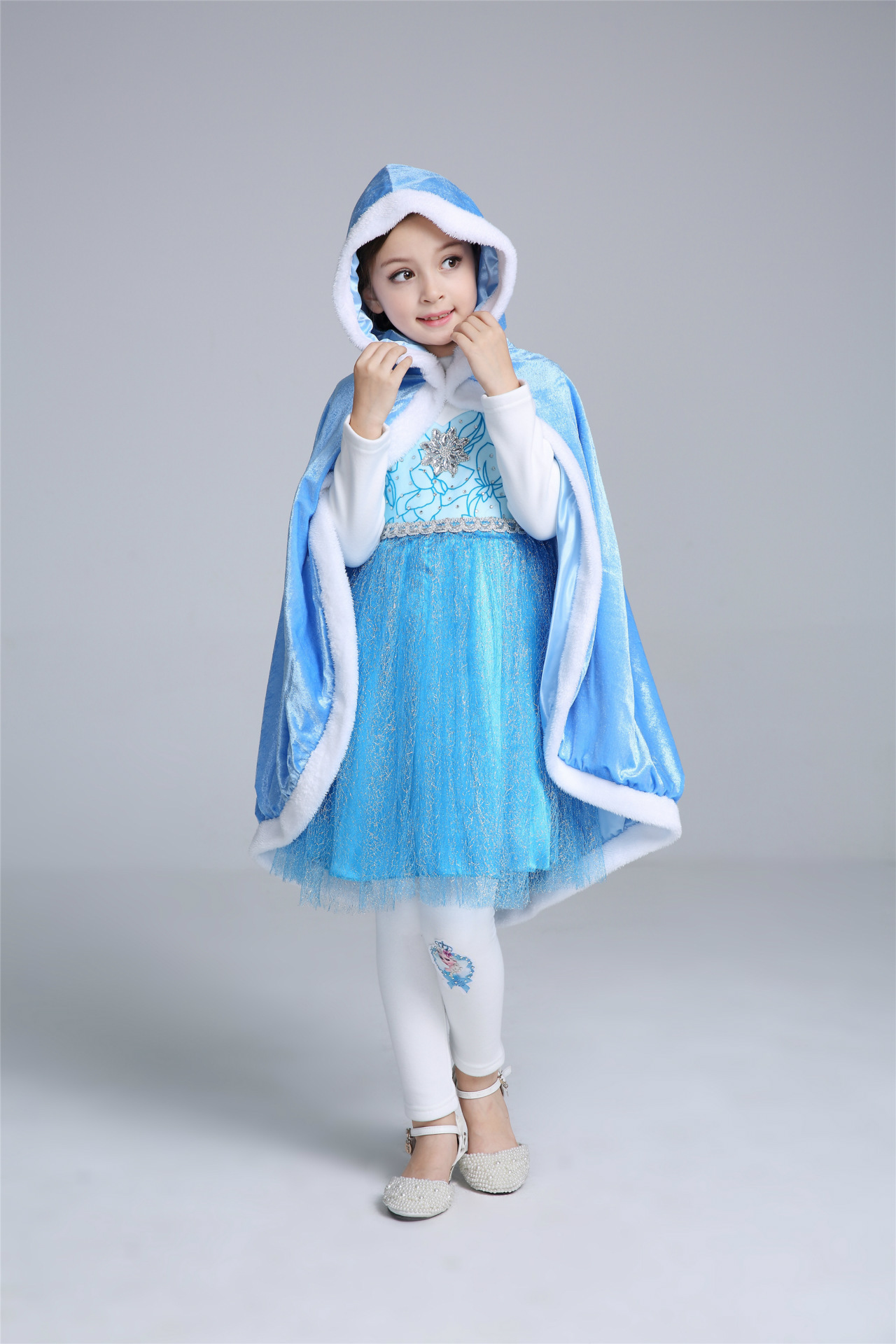 F68134 girl cape  girls shawl wool